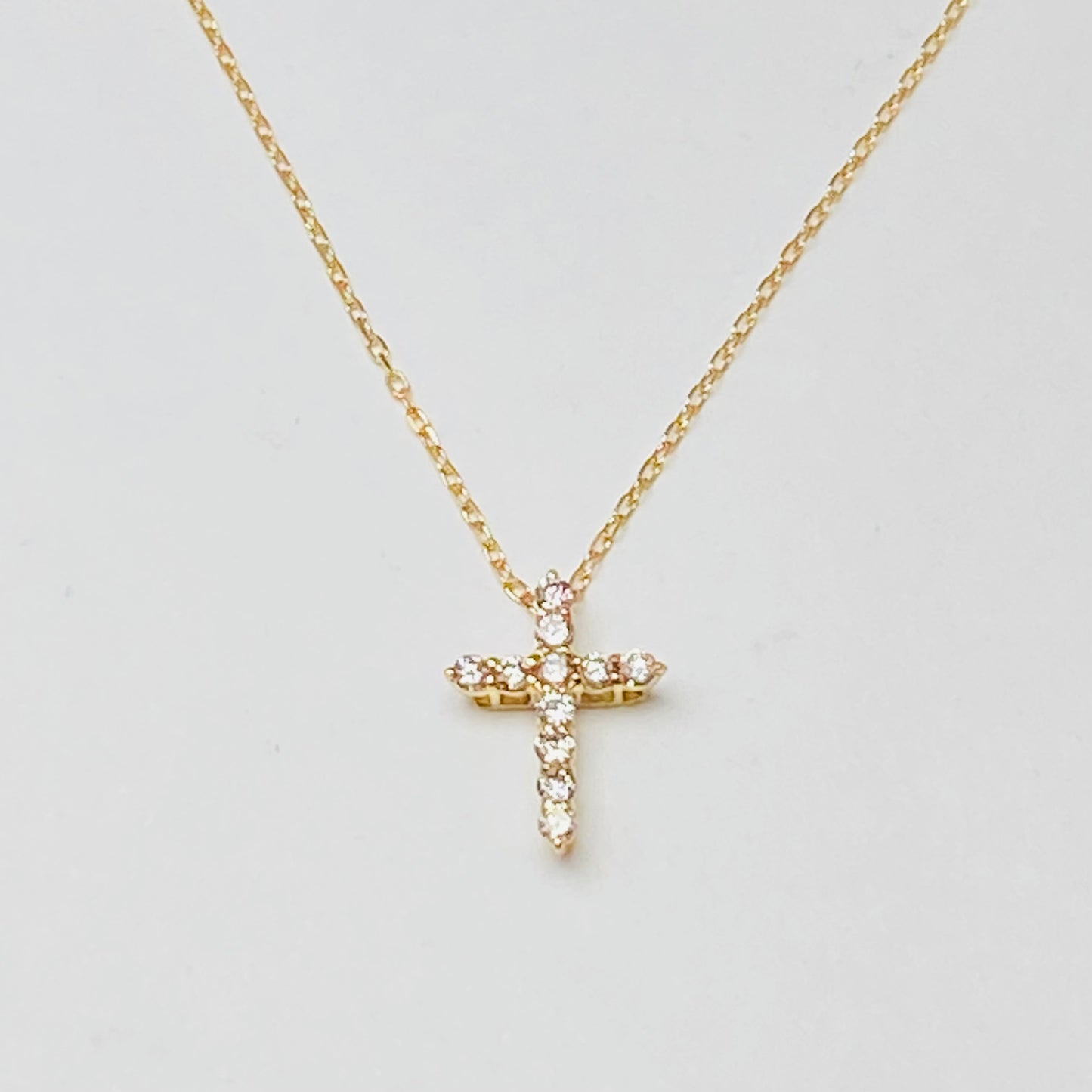 K18イエローゴールド ダイヤモンド0.15ctネックレス