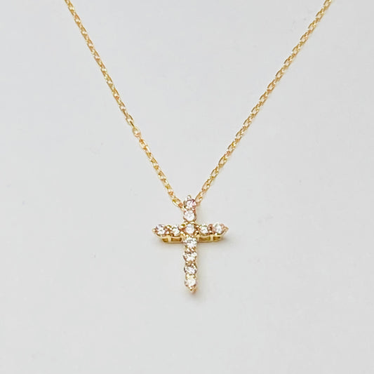 K18イエローゴールド ダイヤモンド0.15ctネックレス