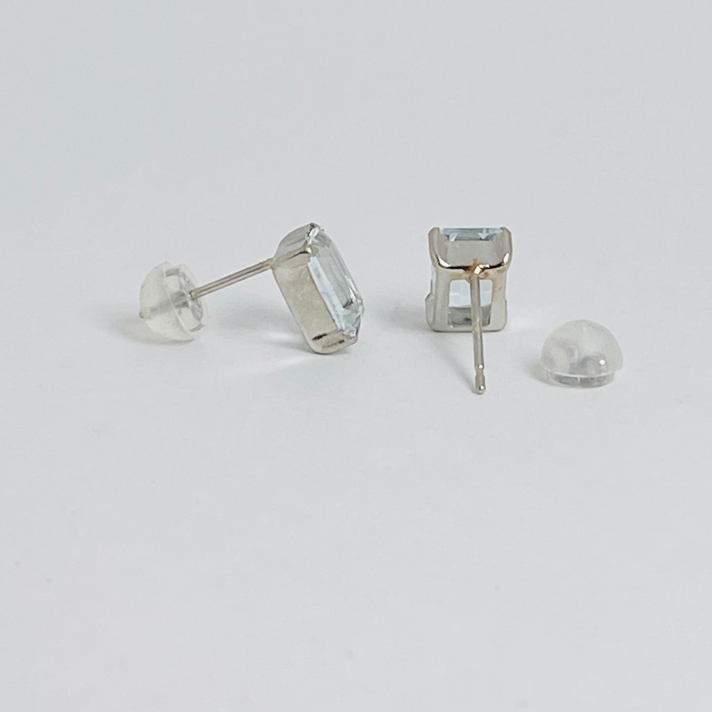 Ptアクアマリンピアス