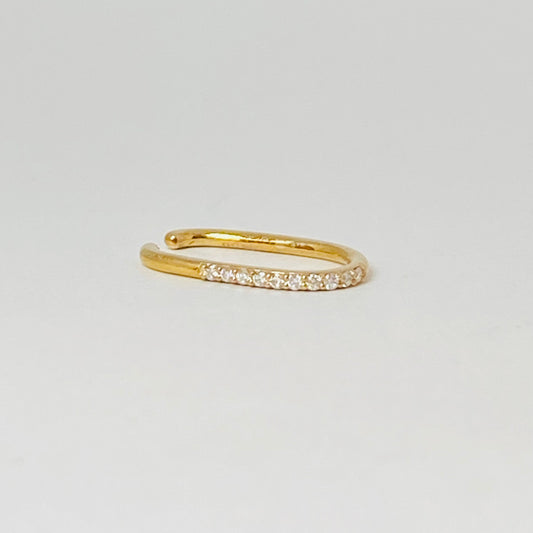 K10イエローゴールド ダイヤモンド0.05ctイヤーカフ