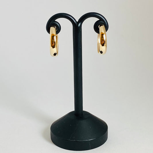 K10イエローゴールド 地金フープピアス