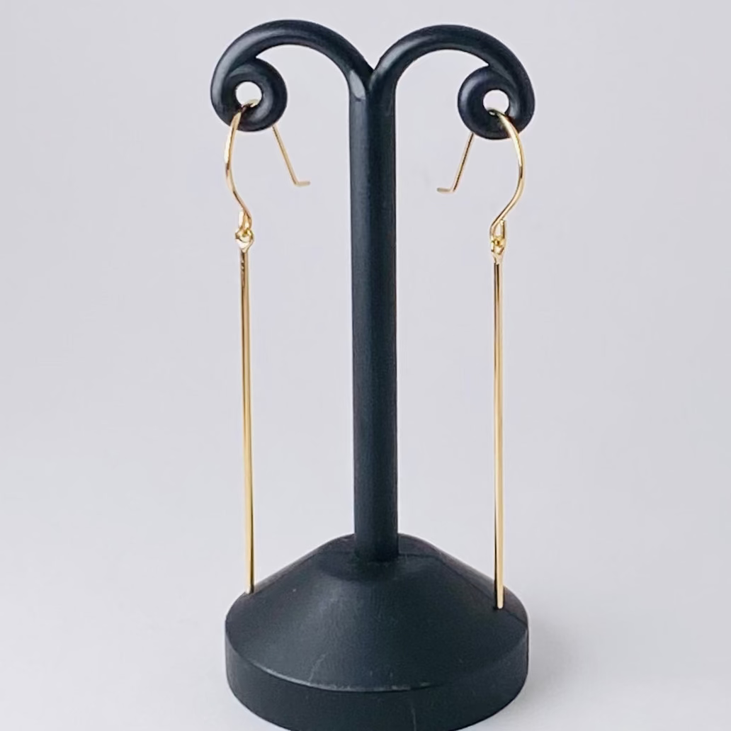 K18イエローゴールド地金ピアス