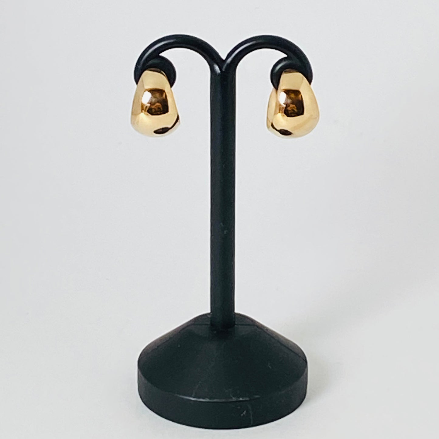 K10イエローゴールド 地金フープピアス