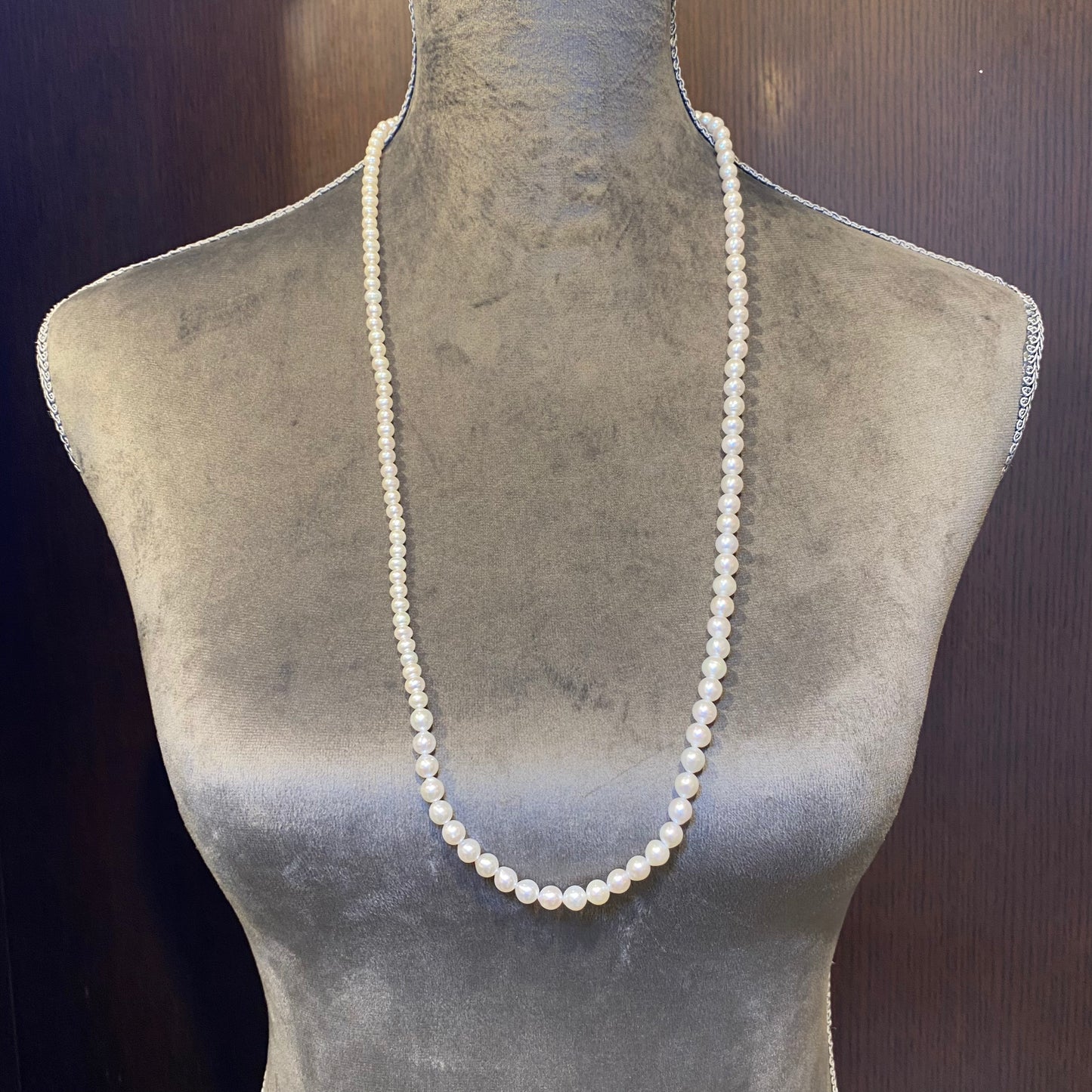 淡水パール80㎝ロングネックレス