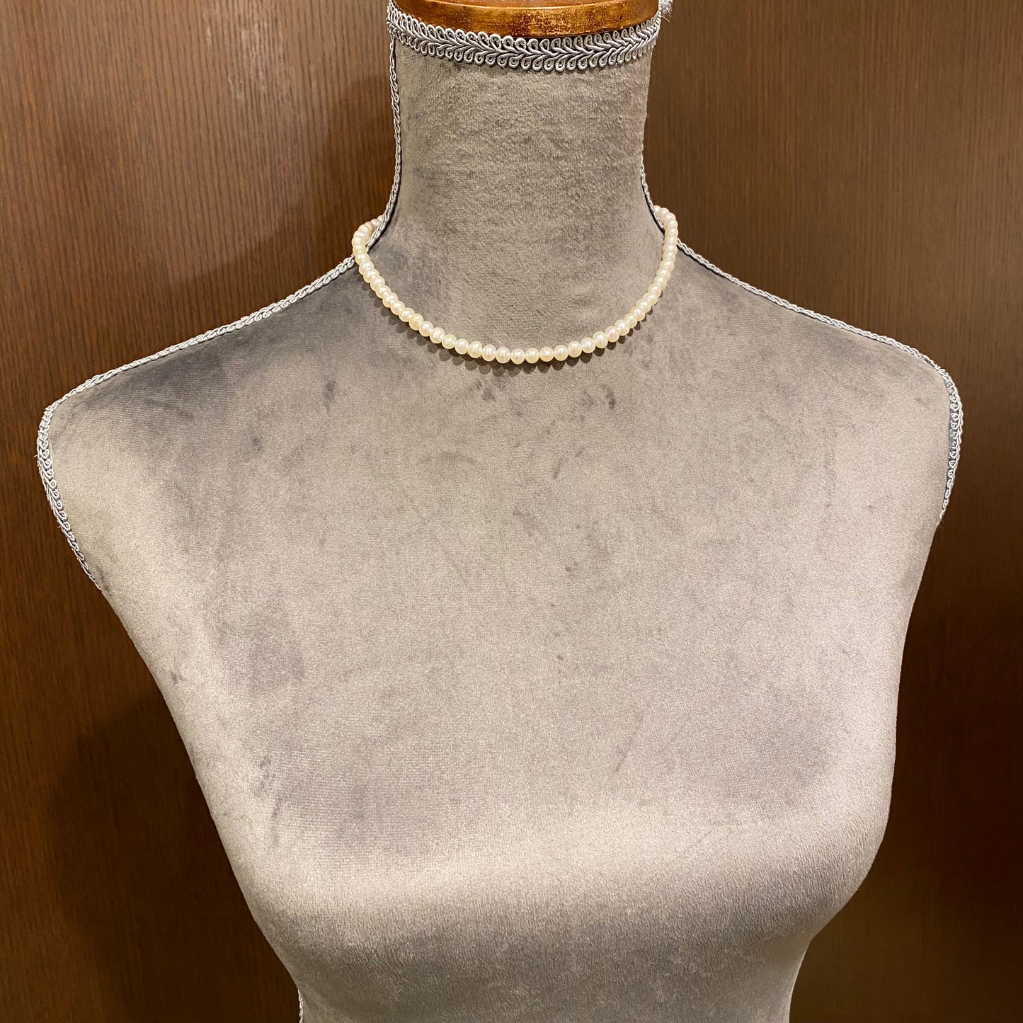 SV淡水パールチョーカーネックレス