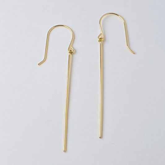 K18イエローゴールド地金ピアス