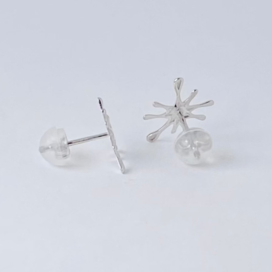 K10ホワイトゴールド地金ピアス