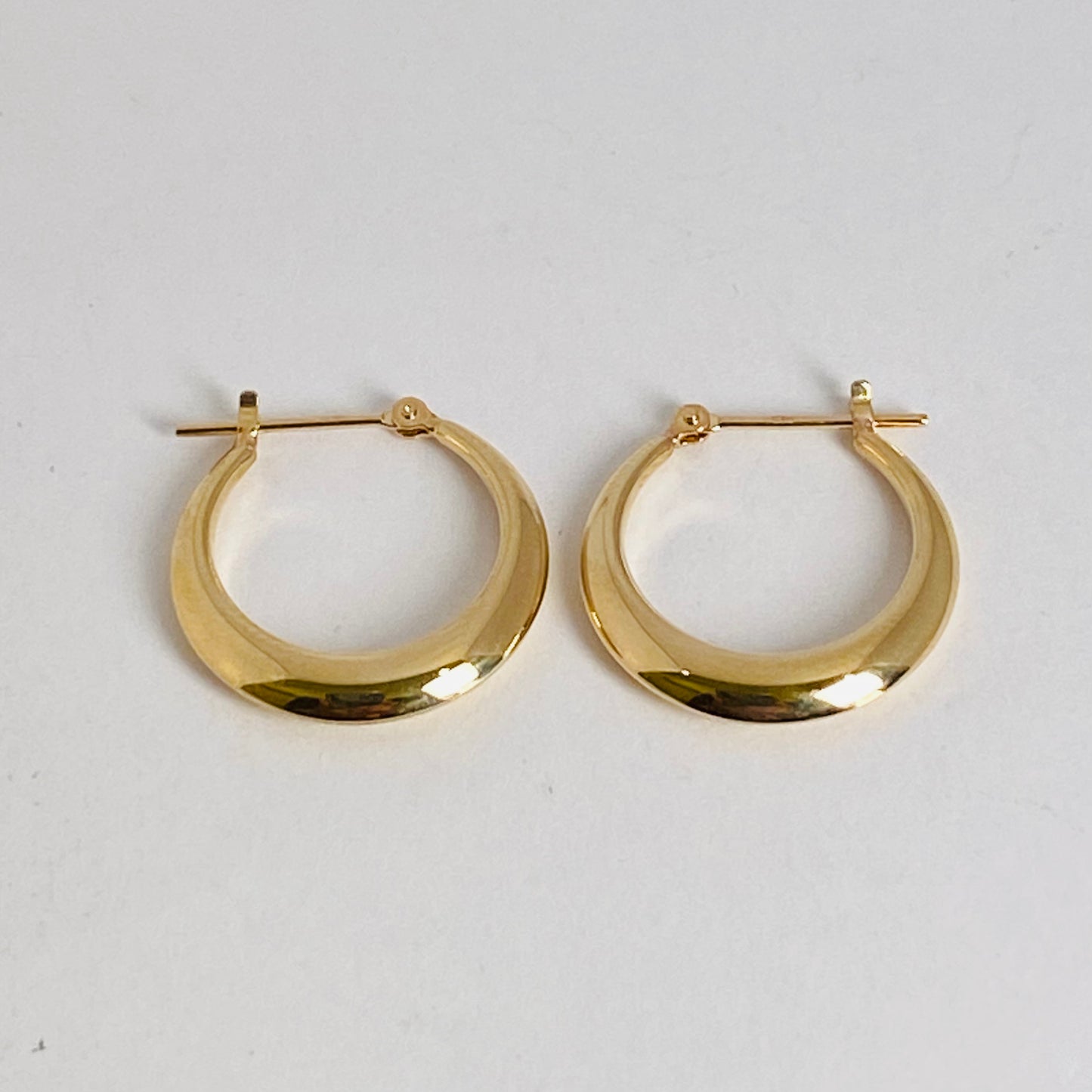 K10イエローゴールド地金フープピアス