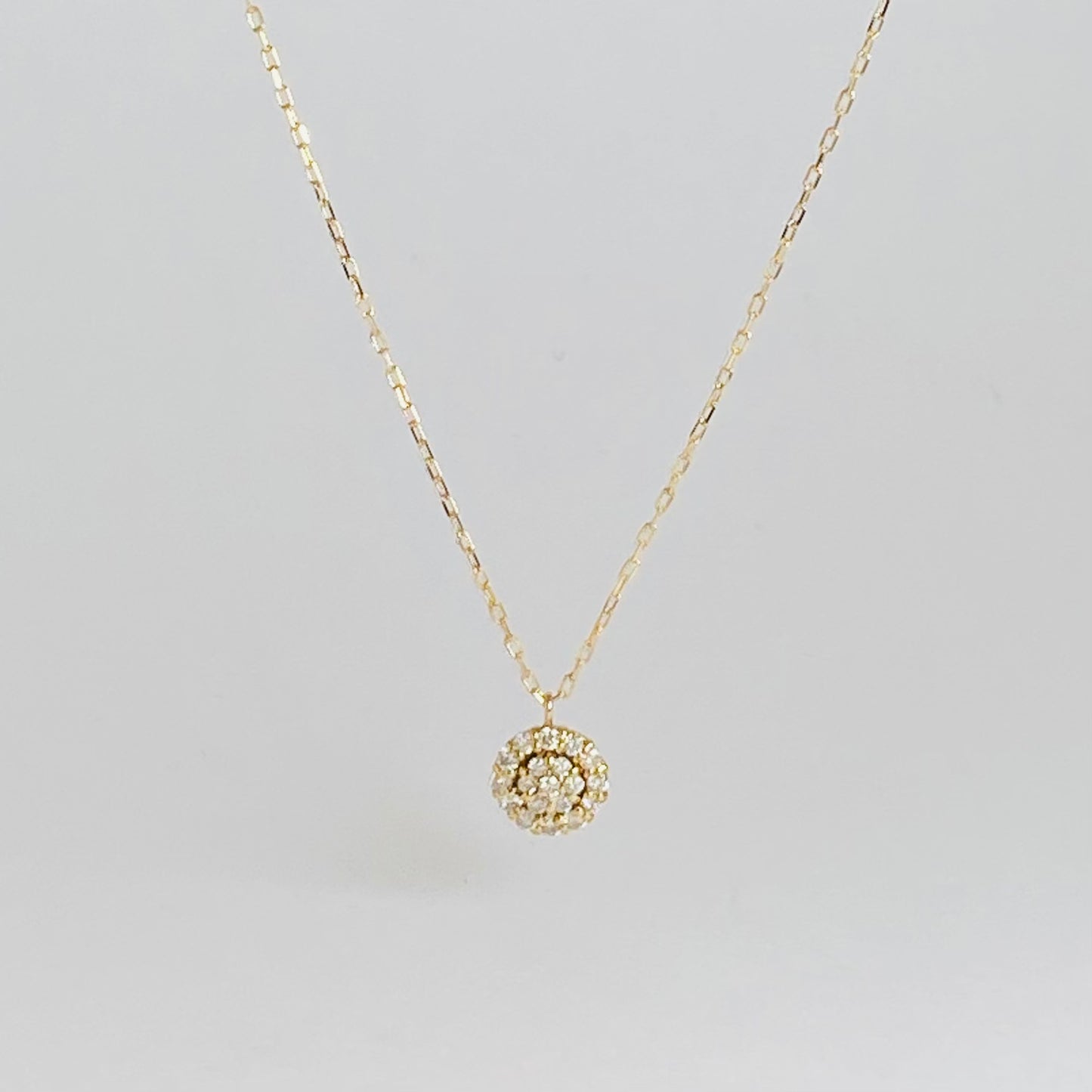 K18イエローゴールド ダイヤモンド0.16ctネックレス