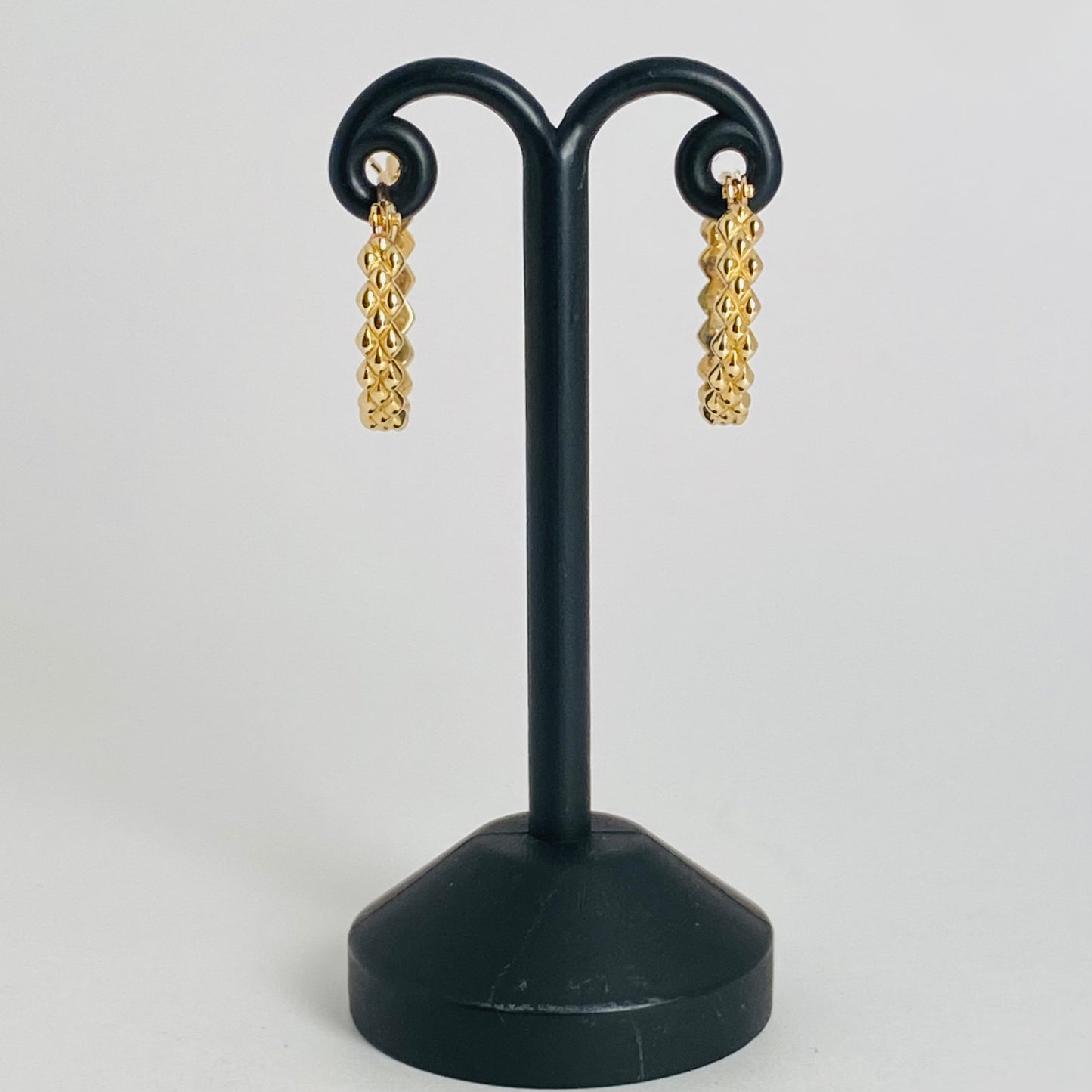 K10イエローゴールド 地金フープピアス