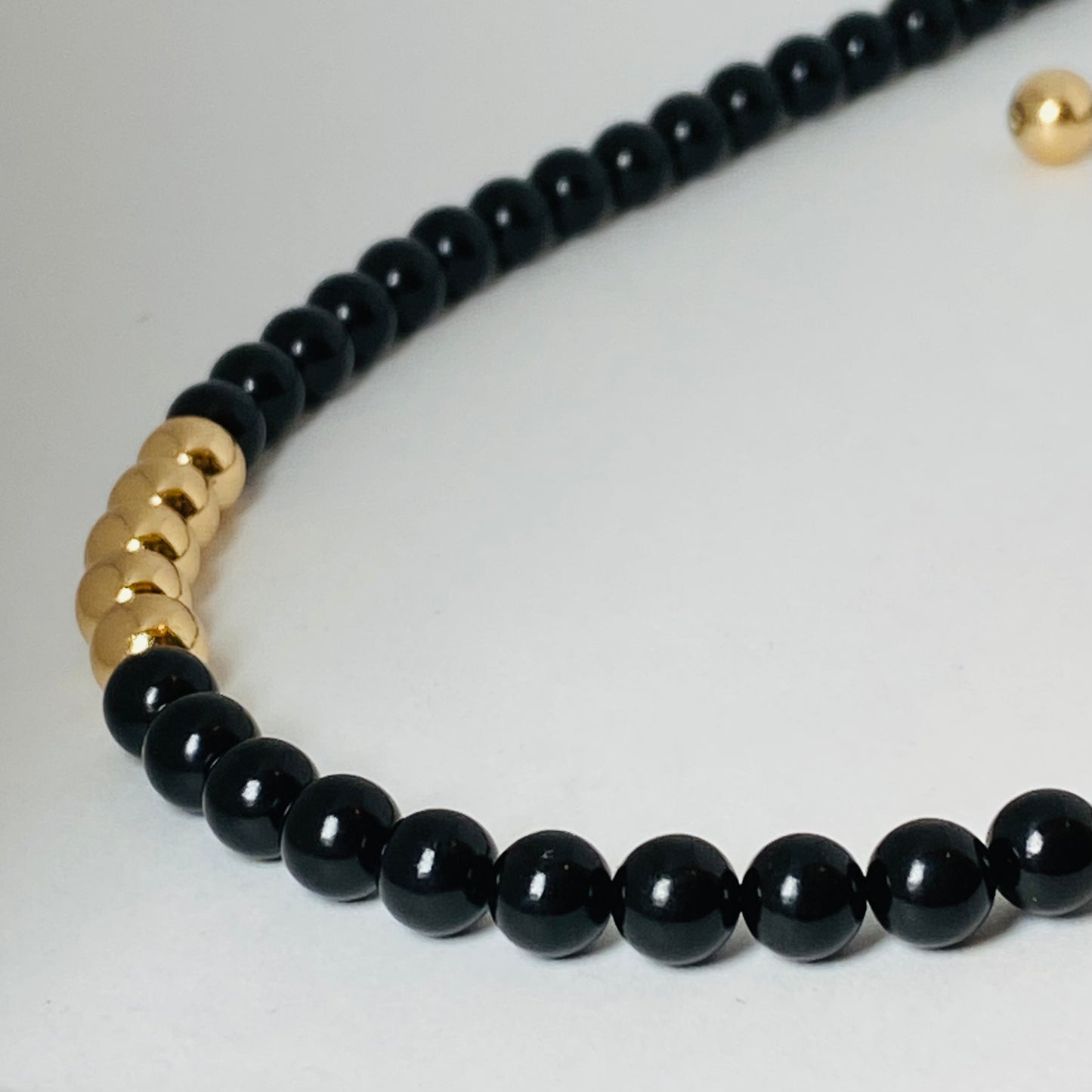 SVジェット･ヘマタイトチョーカーネックレス