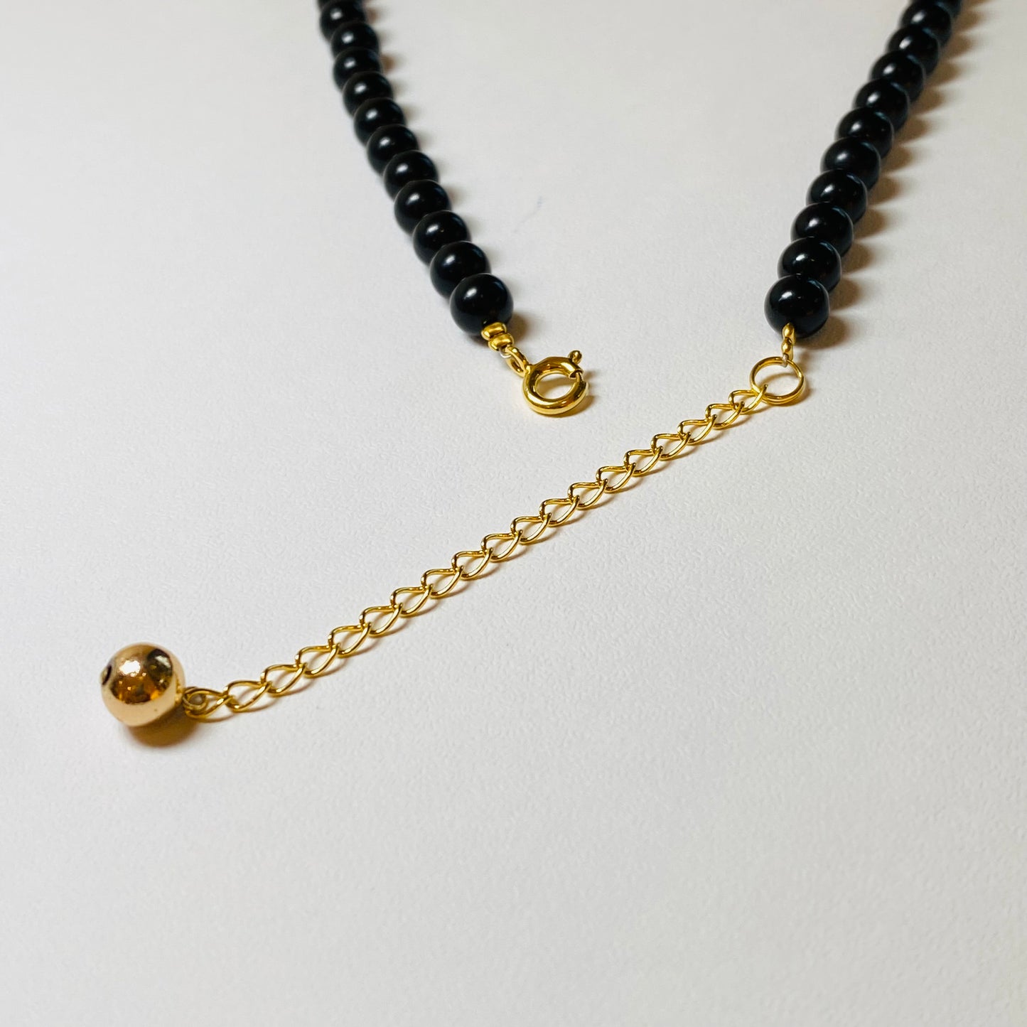 SVジェット･ヘマタイトチョーカーネックレス