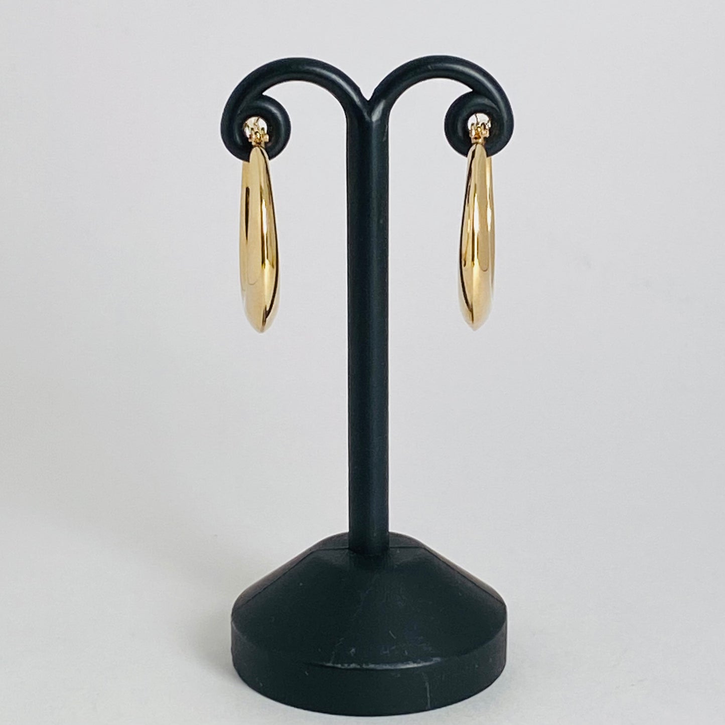 K10イエローゴールド地金フープピアス