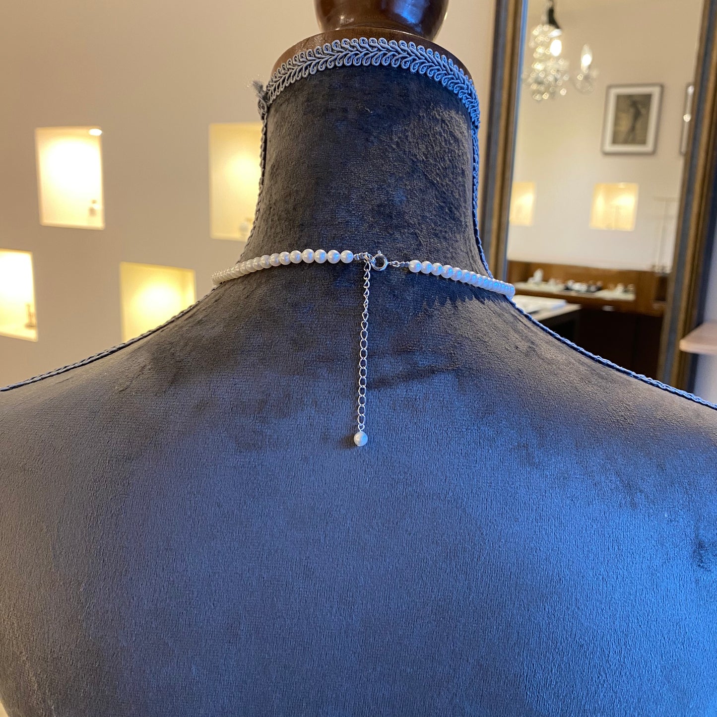 SV淡水パールチョーカーネックレス