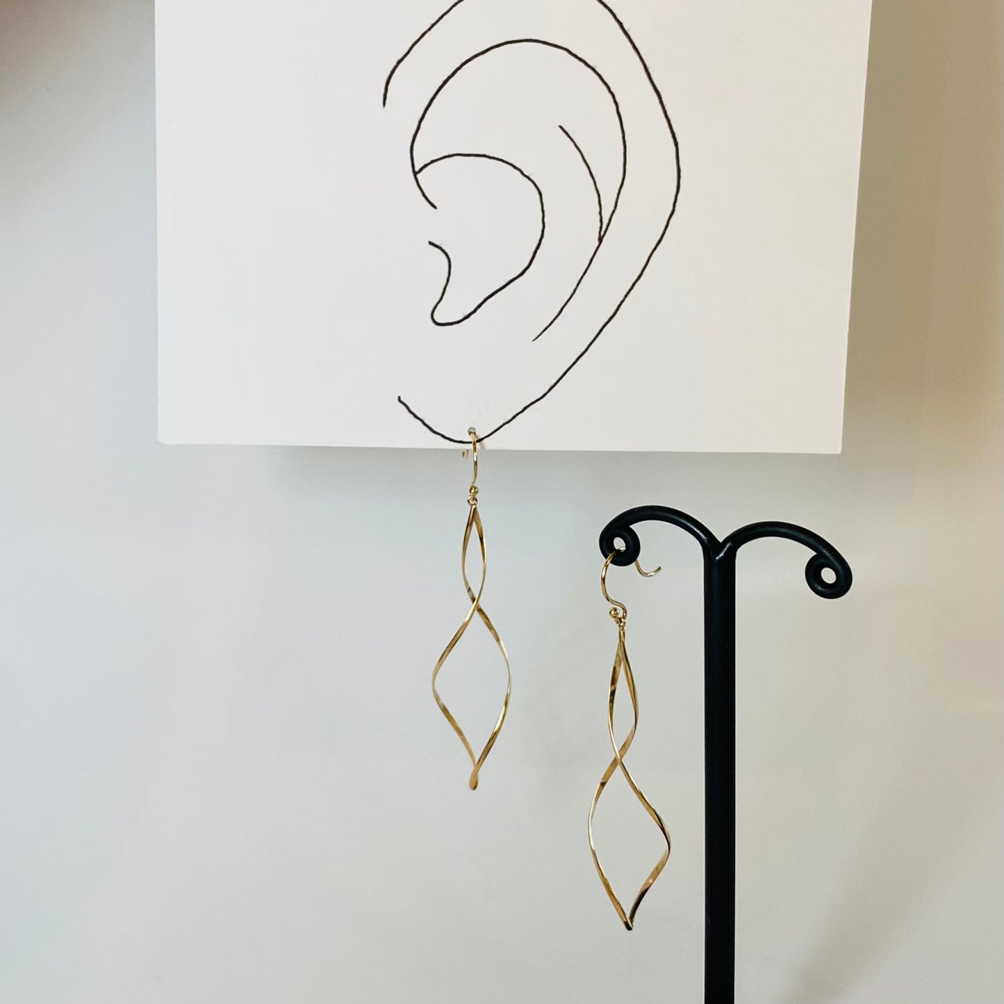 K10イエローゴールド地金ピアス