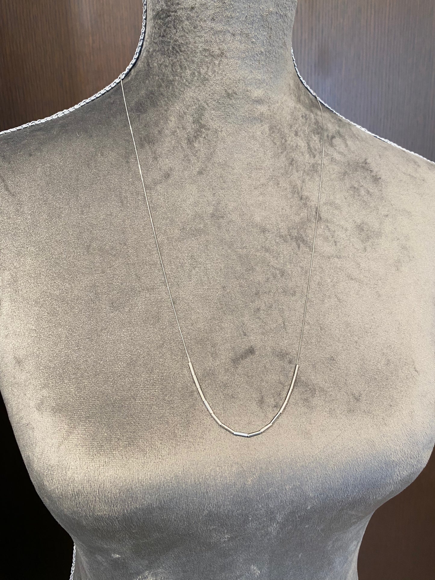 Pt 70㎝ロングネックレス