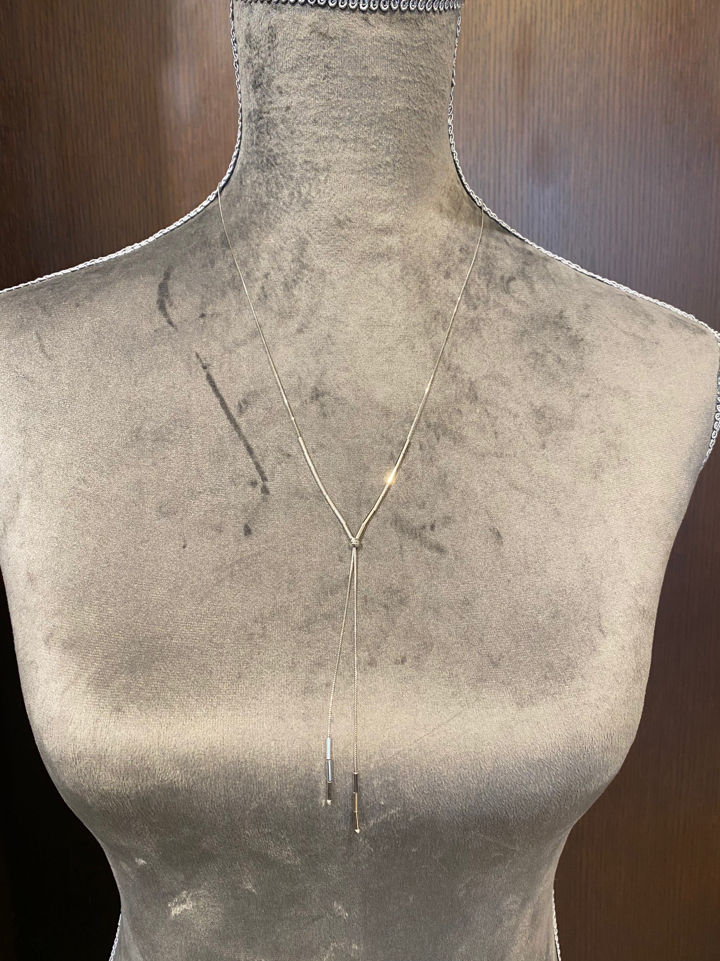 Pt 70㎝ロングネックレス