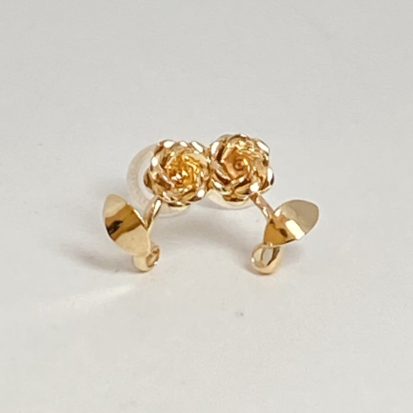 K10イエローゴールド お花地金ピアス