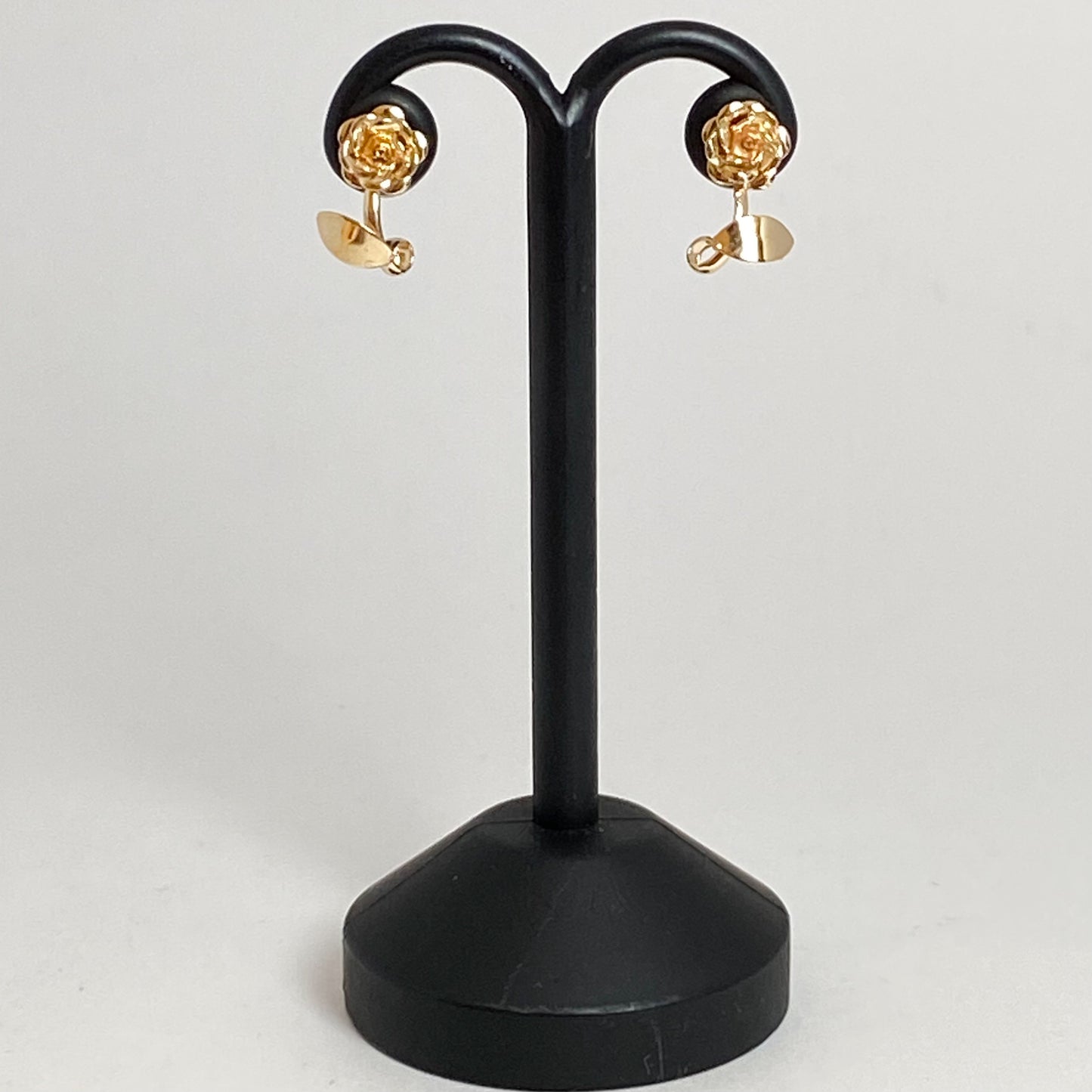 K10イエローゴールド お花地金ピアス