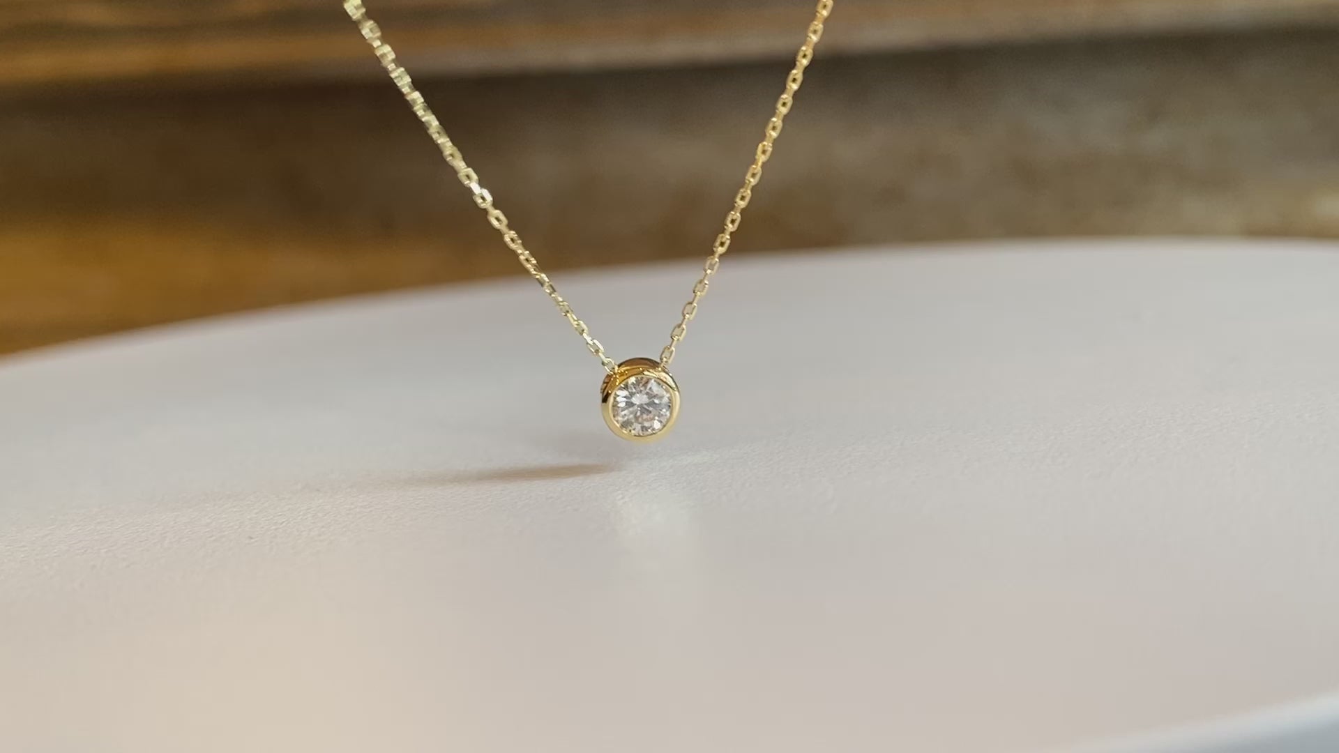 K18イエローゴールド ダイヤモンド 0.14ct ネックレス – Aprile